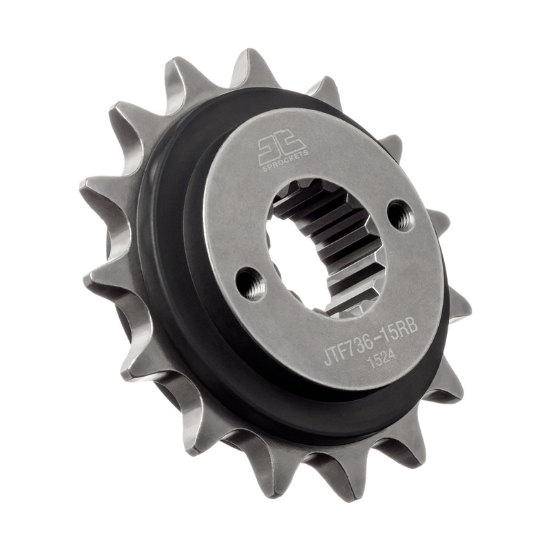 Pinion fata JT 15T, 520 rubber cushioned