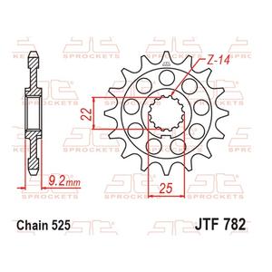 Pinion fata JT JTF 782-16 16T, 525