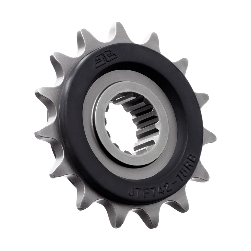 Pinion fata JT 15T, 520 rubber cushioned