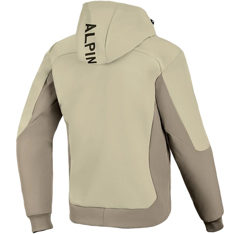 Hanorac motocicletă Alpinestars Radium Tech Hoodie maro-nisipiu