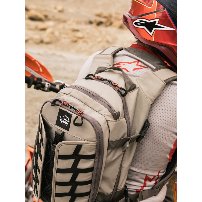 Rucsac motocicletă Alpinestars AT-15 gri închis-gri-albastru 15 l