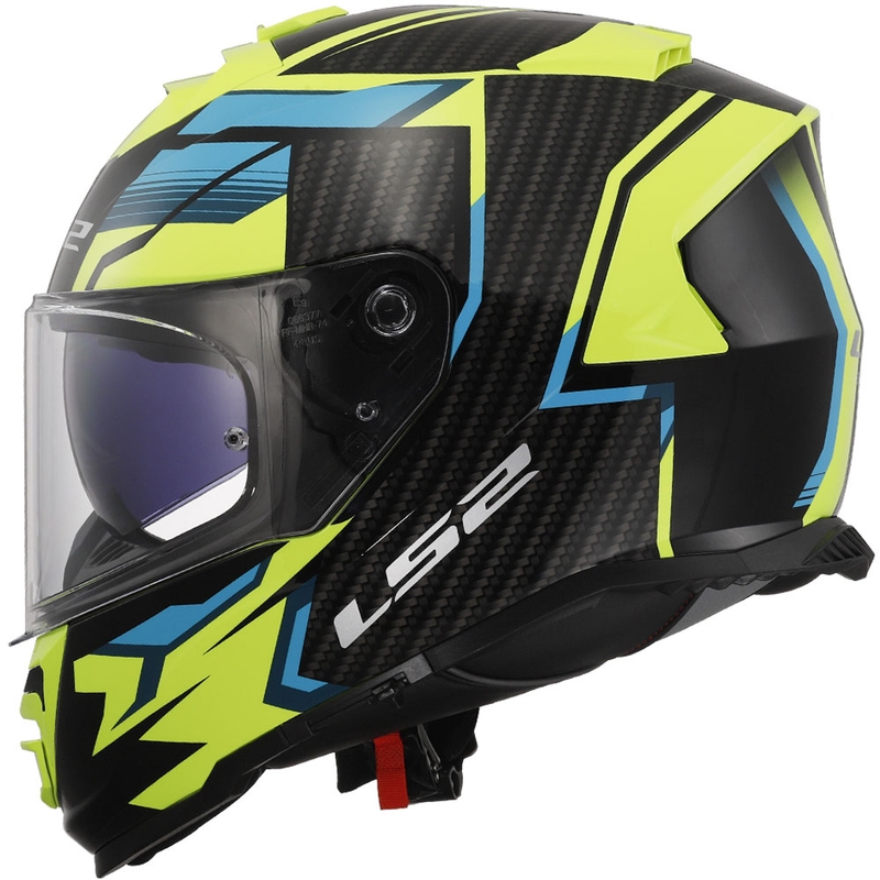 Cască de motociclist LS2 FF800 Storm II Tracker negru-galben-fluo integrală LS2 FF800 Storm II Tracker