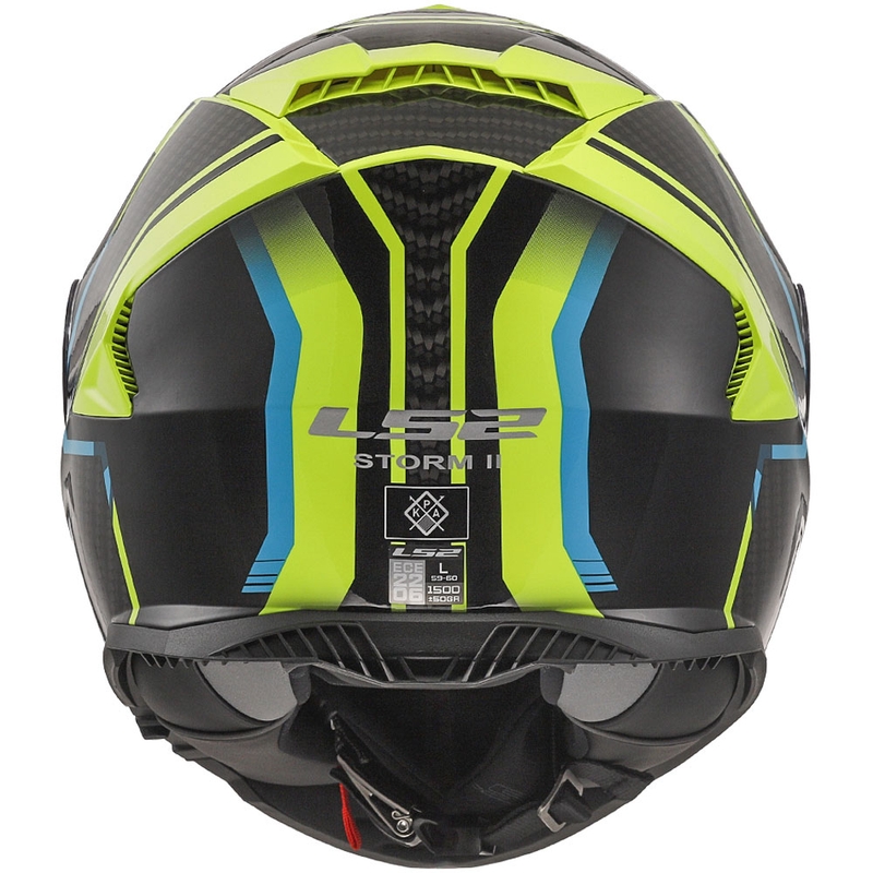 Cască de motociclist LS2 FF800 Storm II Tracker negru-galben-fluo integrală LS2 FF800 Storm II Tracker