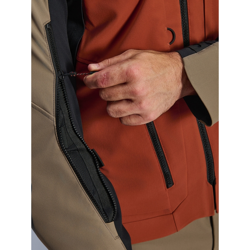 Geacă motocicletă Alpinestars AMT-8 Stretch Drystar XF maro-portocaliu-negru