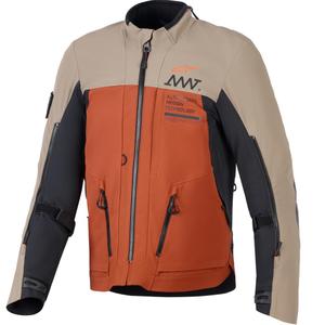 Geacă motocicletă Alpinestars AMT-8 Stretch Drystar XF maro-portocaliu-negru