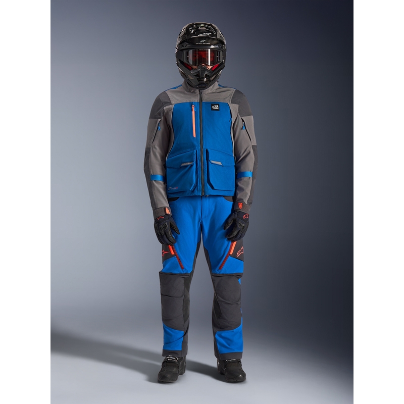 Geacă motocicletă Alpinestars Maxdura Drystar XF albastru-gri închis