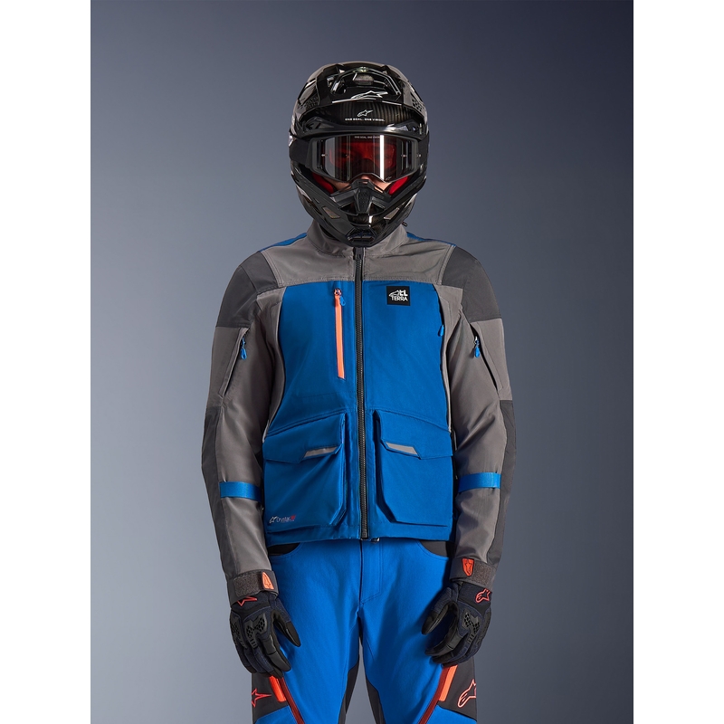 Geacă motocicletă Alpinestars Maxdura Drystar XF albastru-gri închis