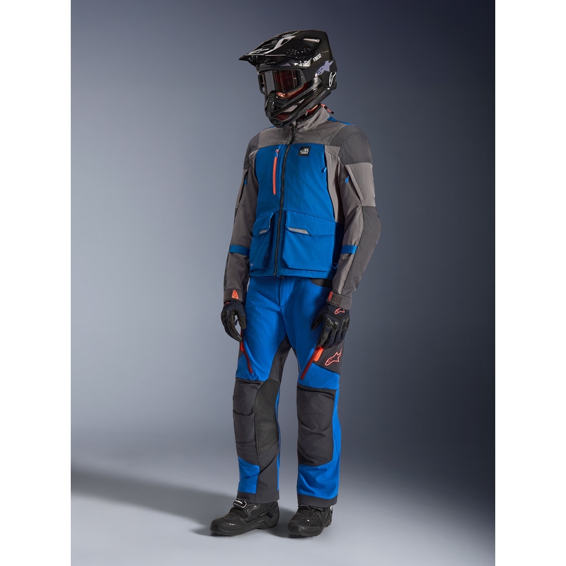 Geacă motocicletă Alpinestars Maxdura Drystar XF albastru-gri închis