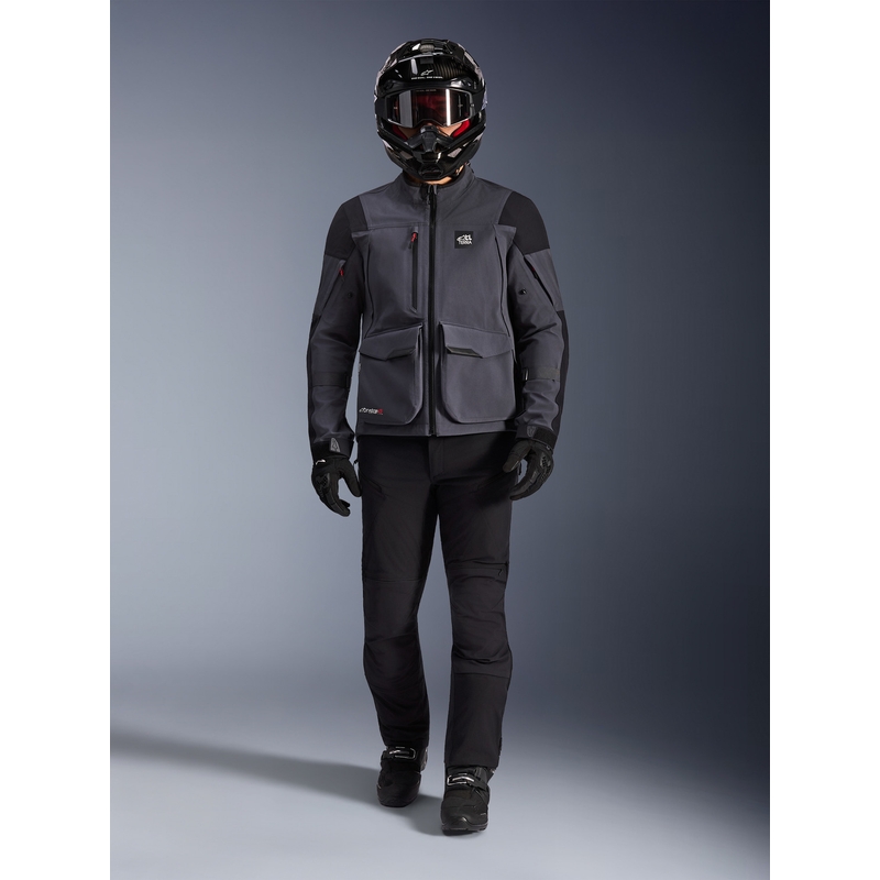 Geacă motocicletă Alpinestars Maxdura Drystar XF gri închis-negru