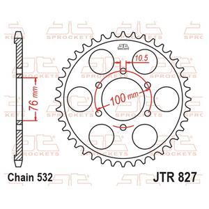Foaie spate JT JTR 827-42 42T, 532