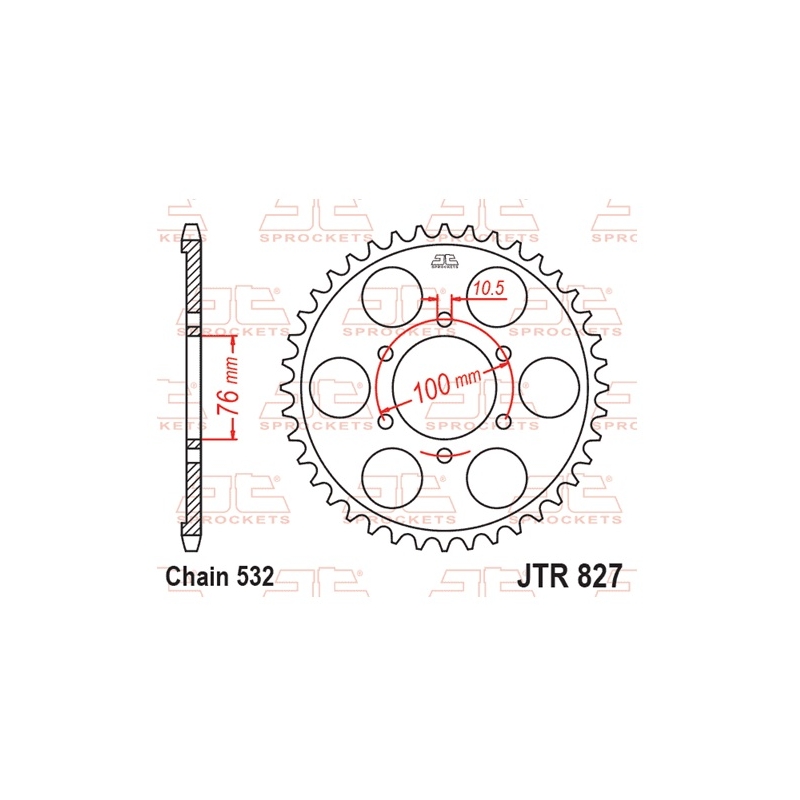 Foaie spate JT 43T, 532