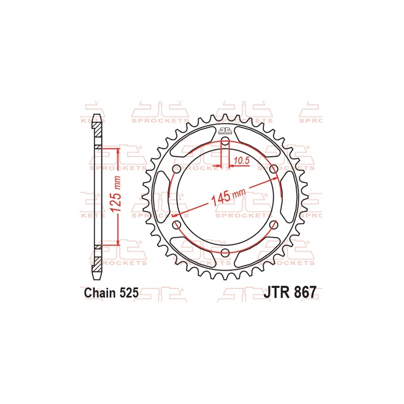 Foaie spate JT 43T, 525