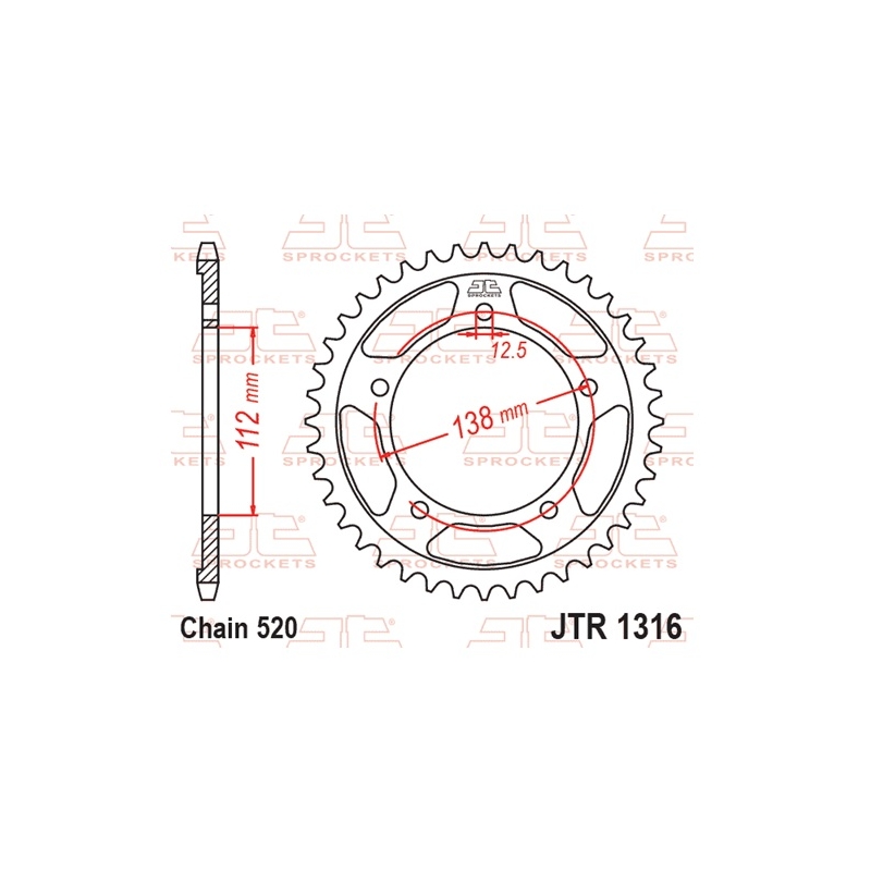 Foaie spate JT 43T, 520