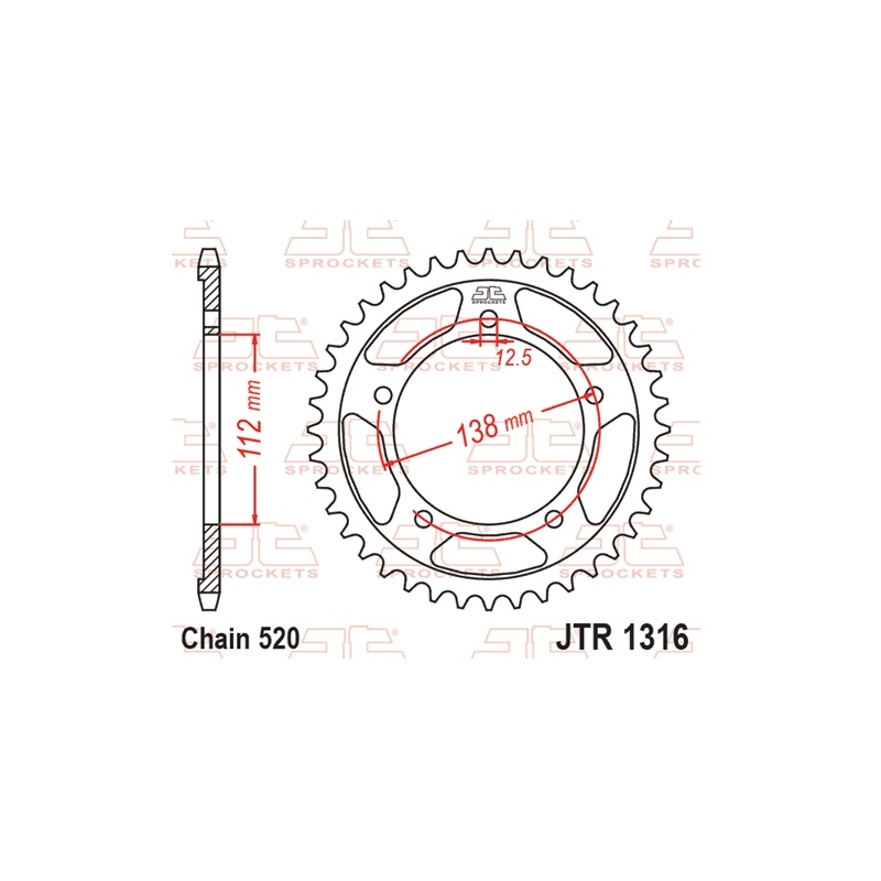 Foaie spate JT 38T, 520