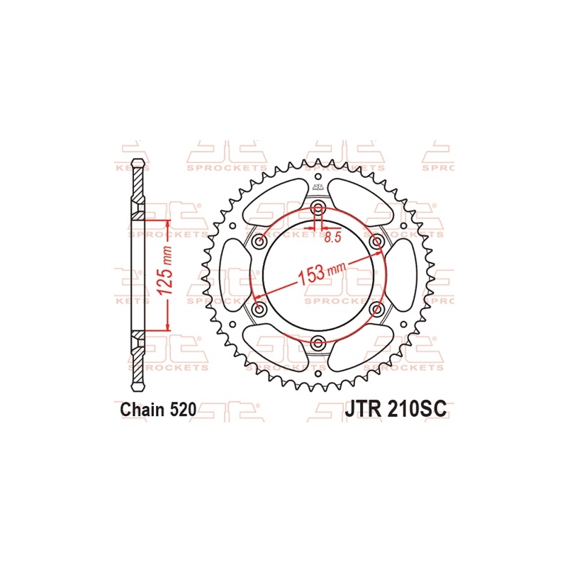 Foaie spate JT 51T, 520 Self Cleaning Lightweight