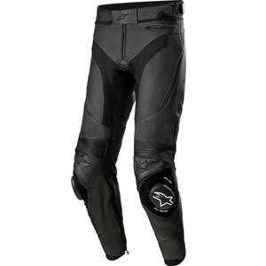 Pantaloni de motocicletă din piele Alpinestars Missile 3 negri