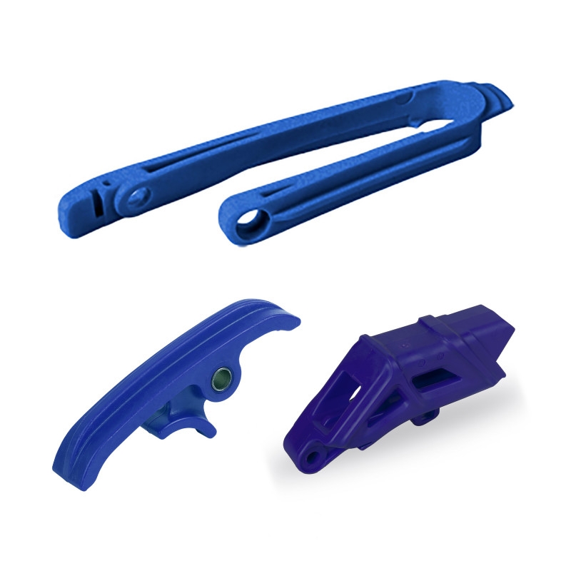 Kit chain guide & chain slider & chain sliding piece POLISPORT Albastru