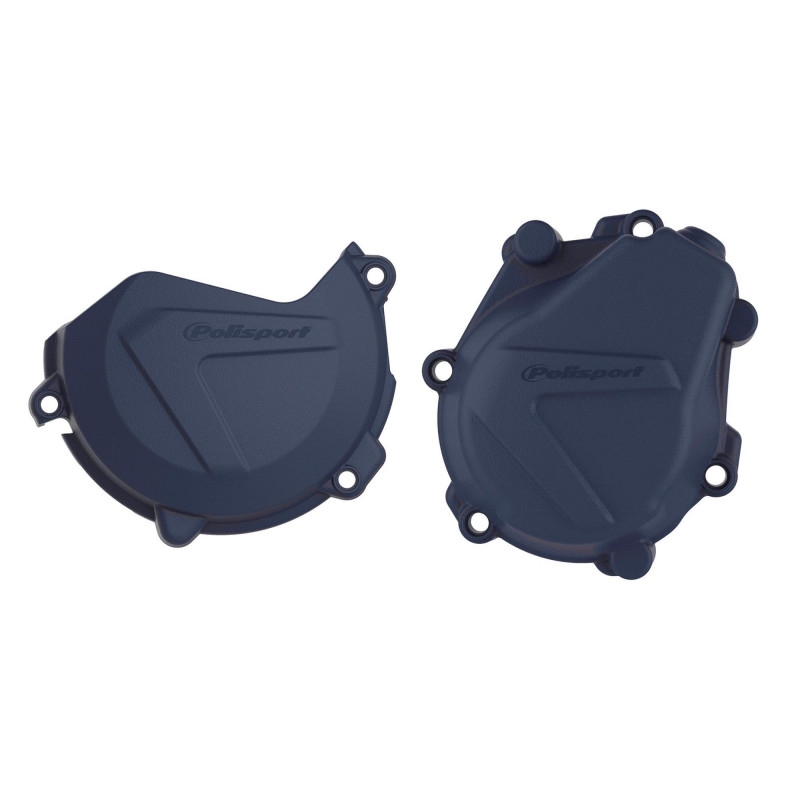 Clutch and ignition cover protector kit POLISPORT Alb