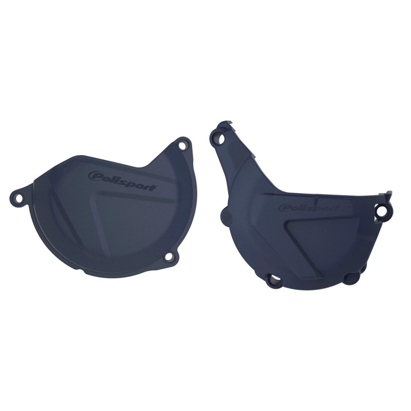 Clutch and ignition cover protector kit POLISPORT Albastru