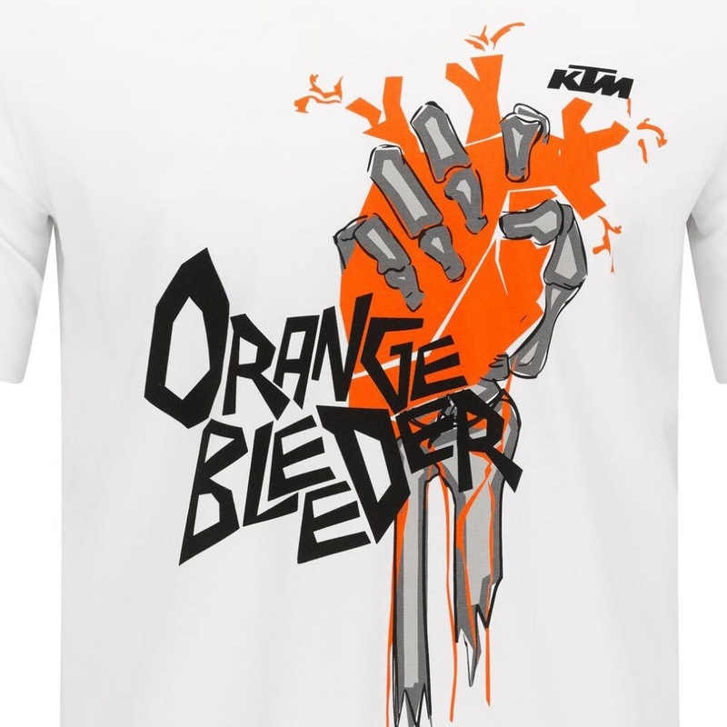 Tricou KTM Orange Bleeder alb