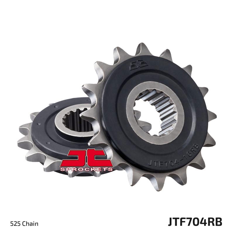Pinion fata JT 17T, 525 rubber cushioned