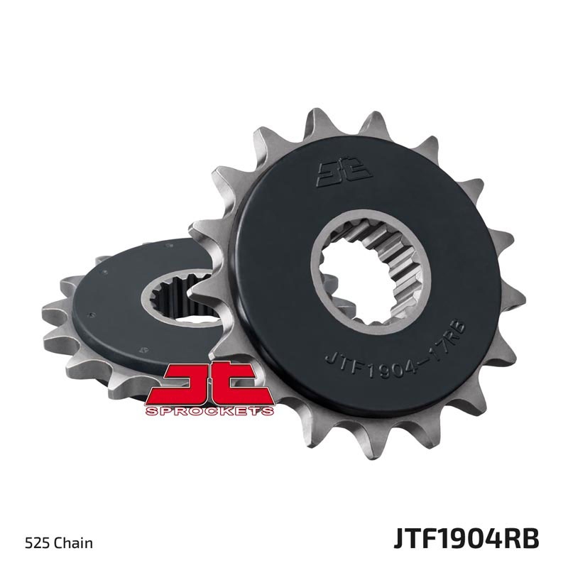 Pinion fata JT 17T, 525 rubber cushioned