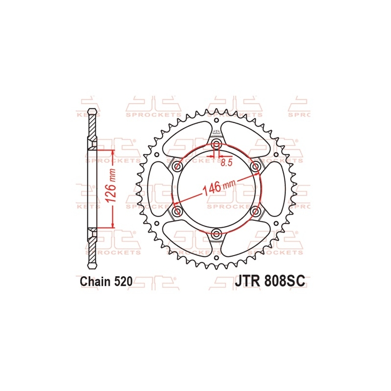 Foaie spate JT 51T, 520 Self Cleaning Lightweight