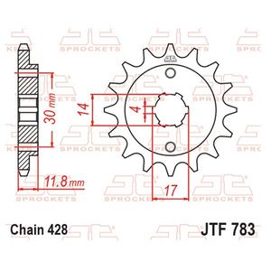 Pinion fata JT JTF 783-14 14T, 428