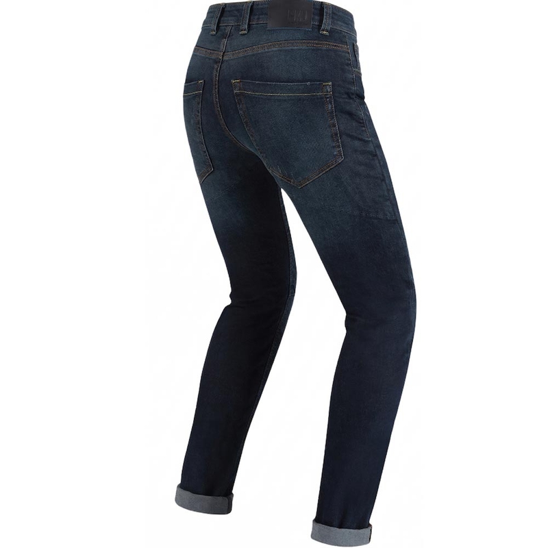 Blugi pentru motociclete PMJ Caferacer Legend albastru închis lichidare