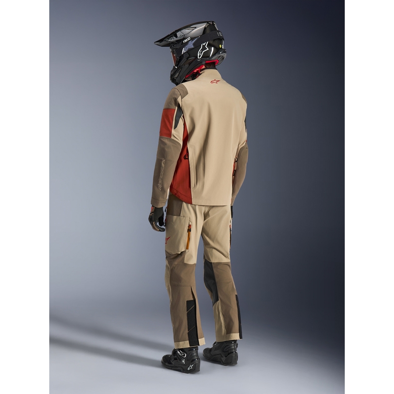 Geacă de motocicletă Alpinestars Maxdura Drystar XF maro-portocaliu