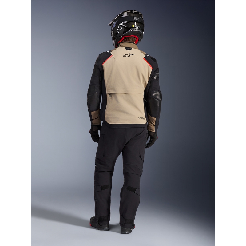 Geacă motocicletă Alpinestars Andes PRO Drystar XF maro-negru-portocaliu