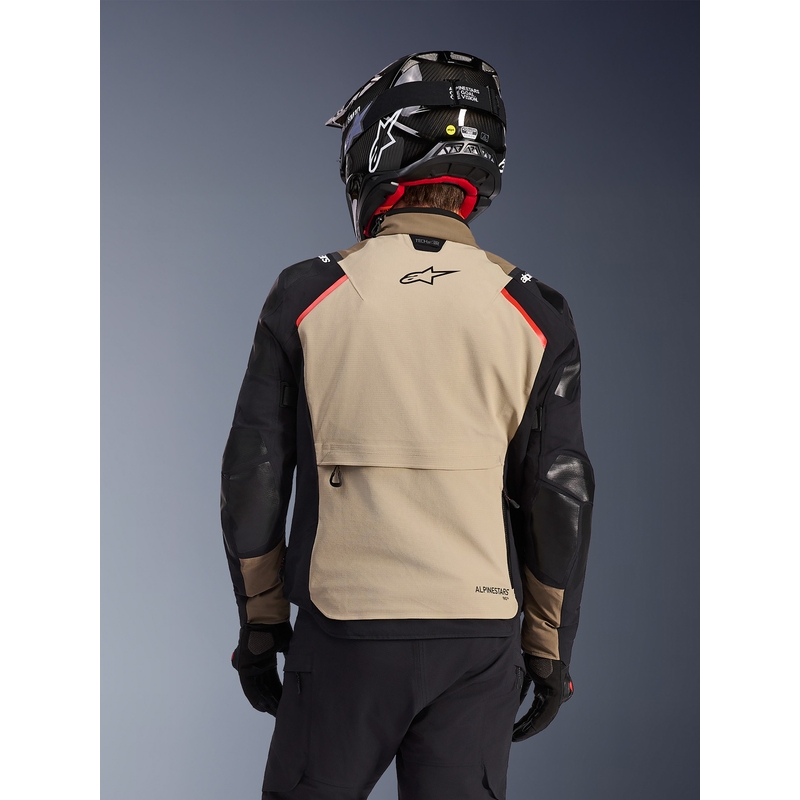 Geacă motocicletă Alpinestars Andes PRO Drystar XF maro-negru-portocaliu