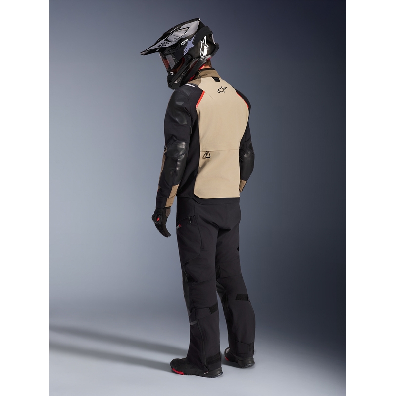 Geacă motocicletă Alpinestars Andes PRO Drystar XF maro-negru-portocaliu