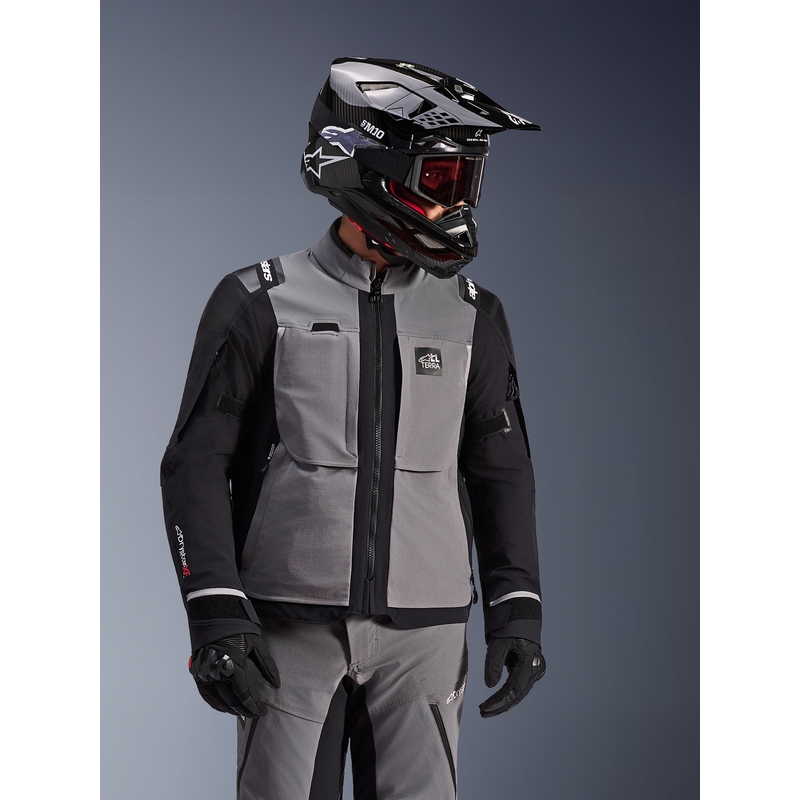Jachetă Motocicletă Alpinestars Andes PRO Drystar XF Gri Închis-Negru