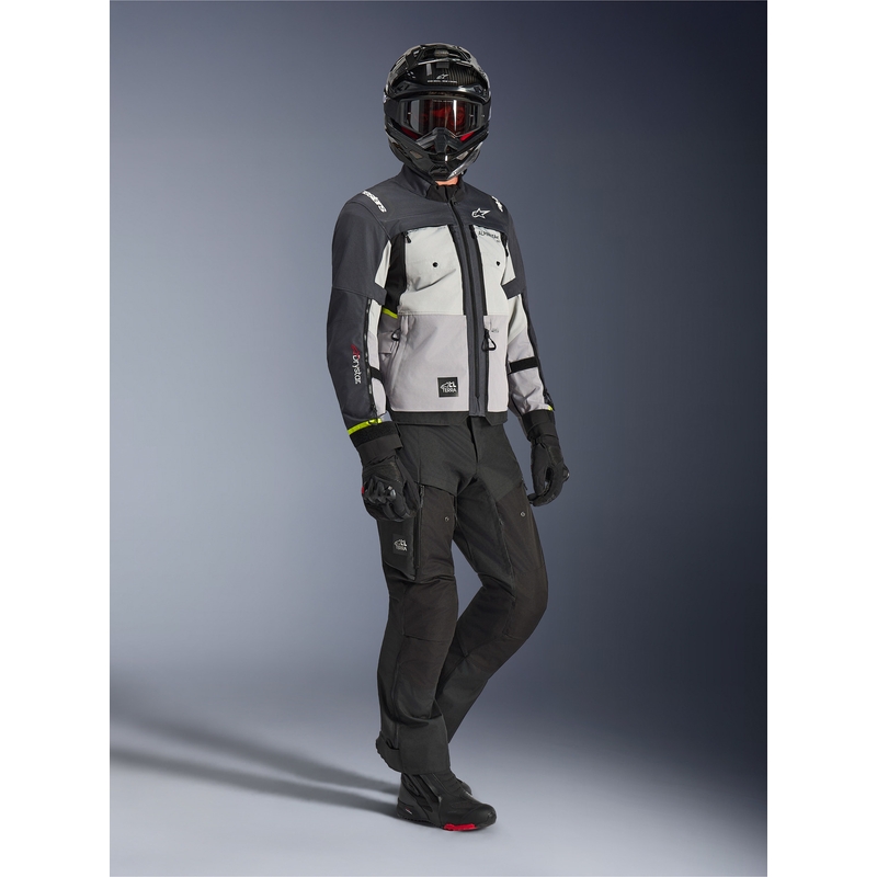 Geacă motocicletă Alpinestars Cusco Drystar gri deschis-albastru deschis-albastru închis