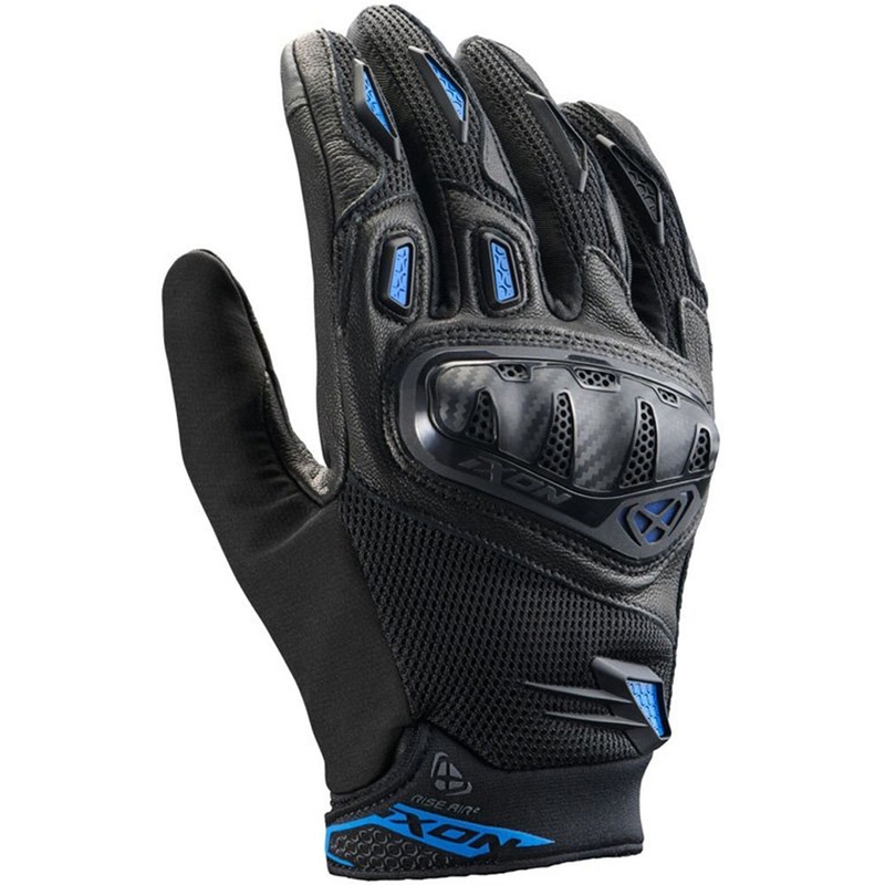 Mănuși motocicletă IXON Rise Air 2 negru-albastru