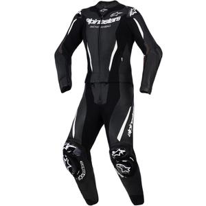 Costum de motocicletă din piele Alpinestars Stella GP-R7 pentru femei, din două piese, negru