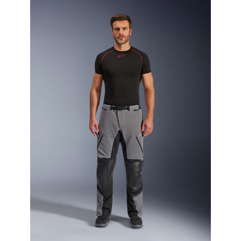 Pantaloni motocicletă Alpinestars Andes PRO Drystar XF gri închis-negru