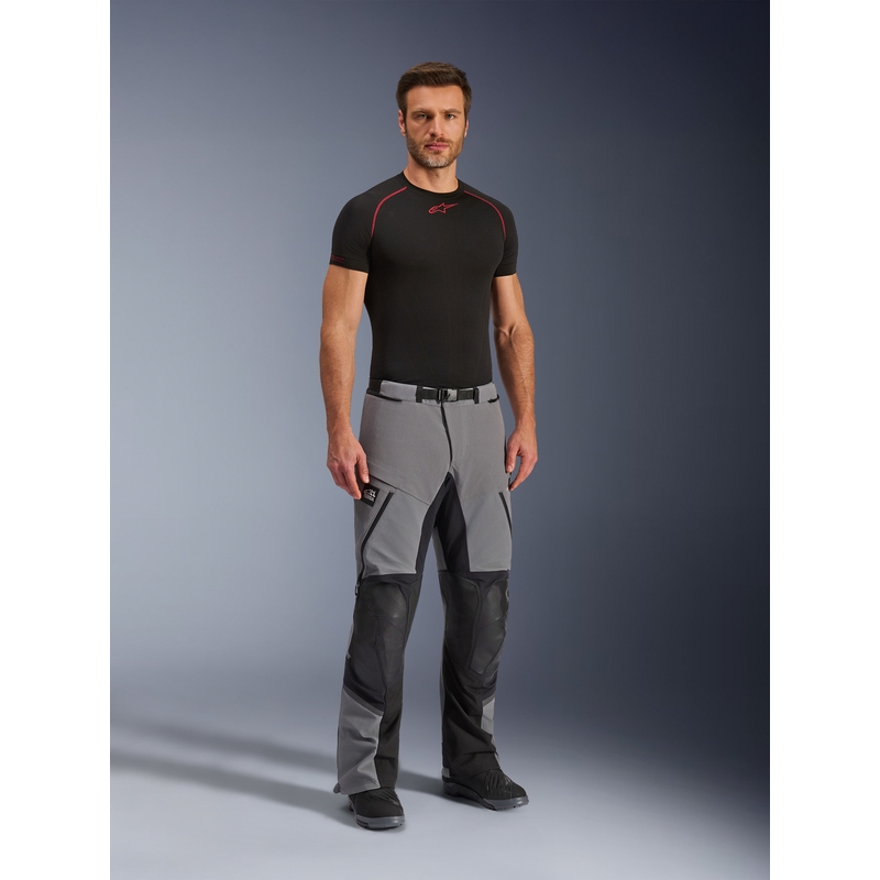 Pantaloni motocicletă Alpinestars Andes PRO Drystar XF gri închis-negru