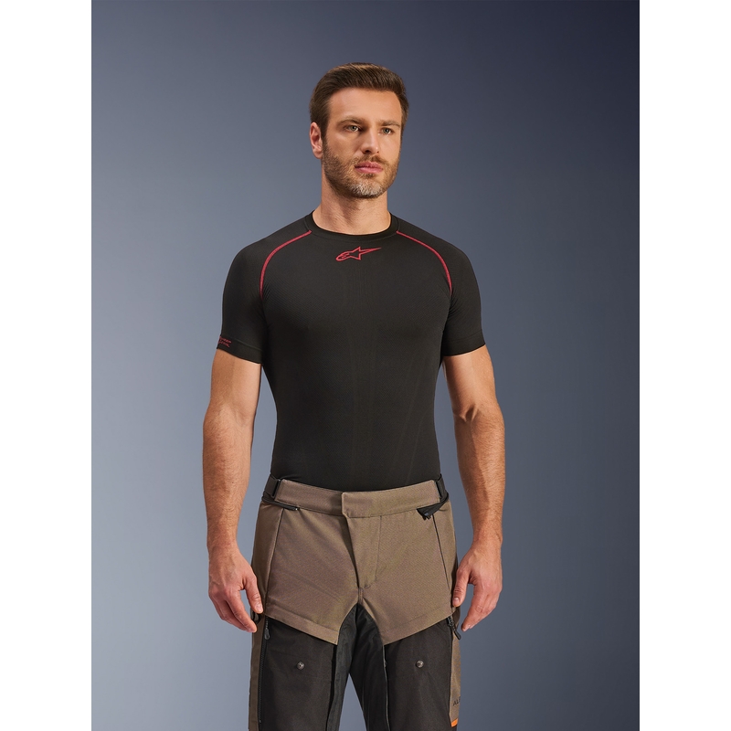Pantaloni motocicletă Alpinestars Cusco Drystar maro-negru