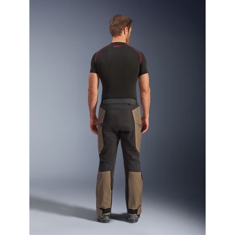 Pantaloni motocicletă Alpinestars Cusco Drystar maro-negru
