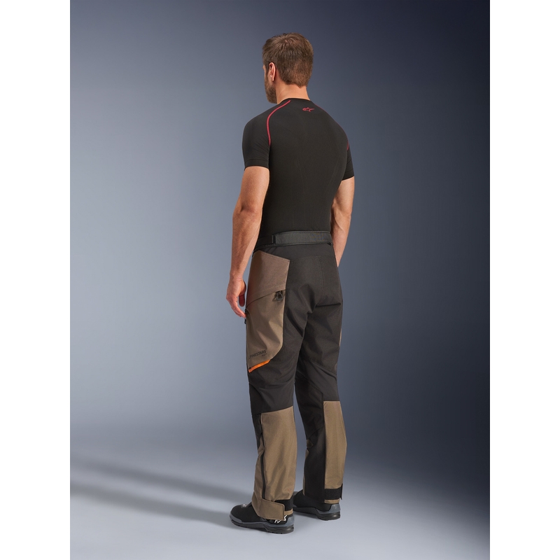 Pantaloni motocicletă Alpinestars Cusco Drystar maro-negru