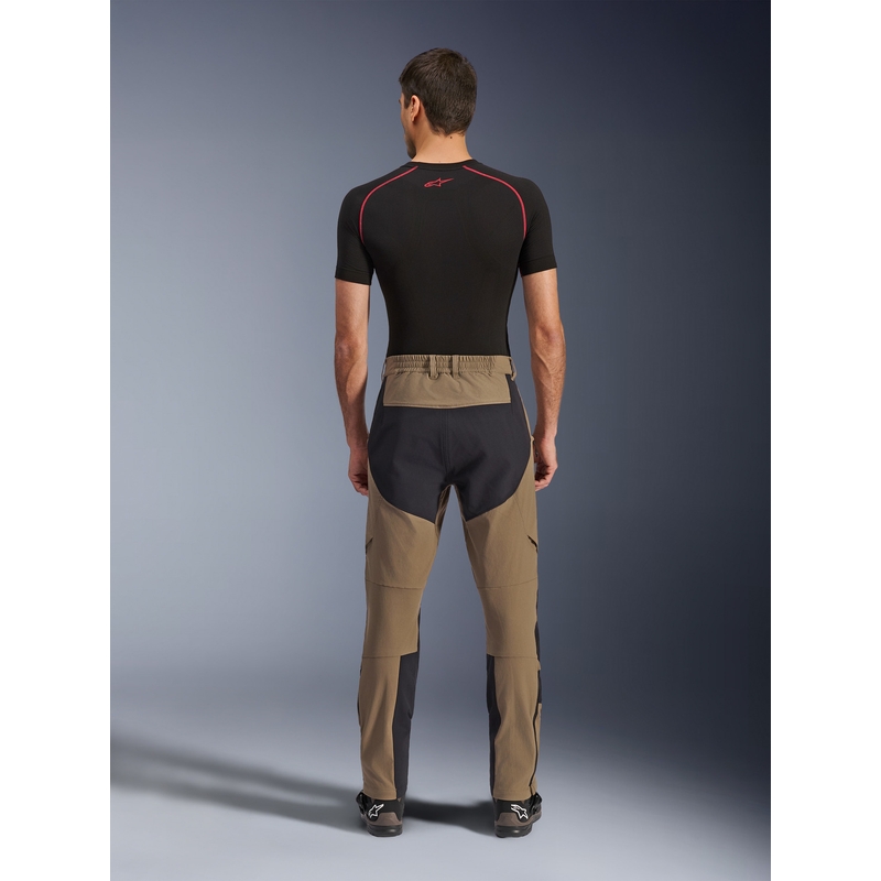 Pantaloni motocicletă Alpinestars Explore AST maro-negru