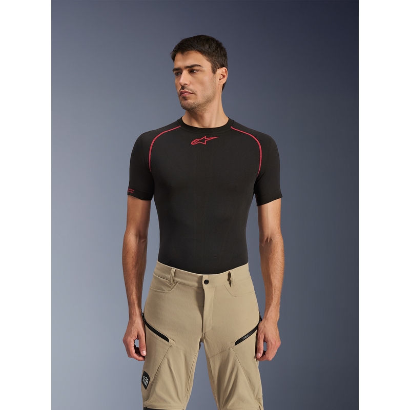 Pantaloni motocicletă Alpinestars Explore AST maro deschis-negru