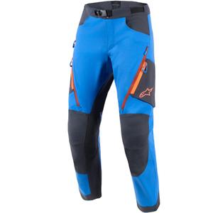 Pantaloni motocicletă Alpinestars Maxdura Dual albastru-gri închis-portocaliu