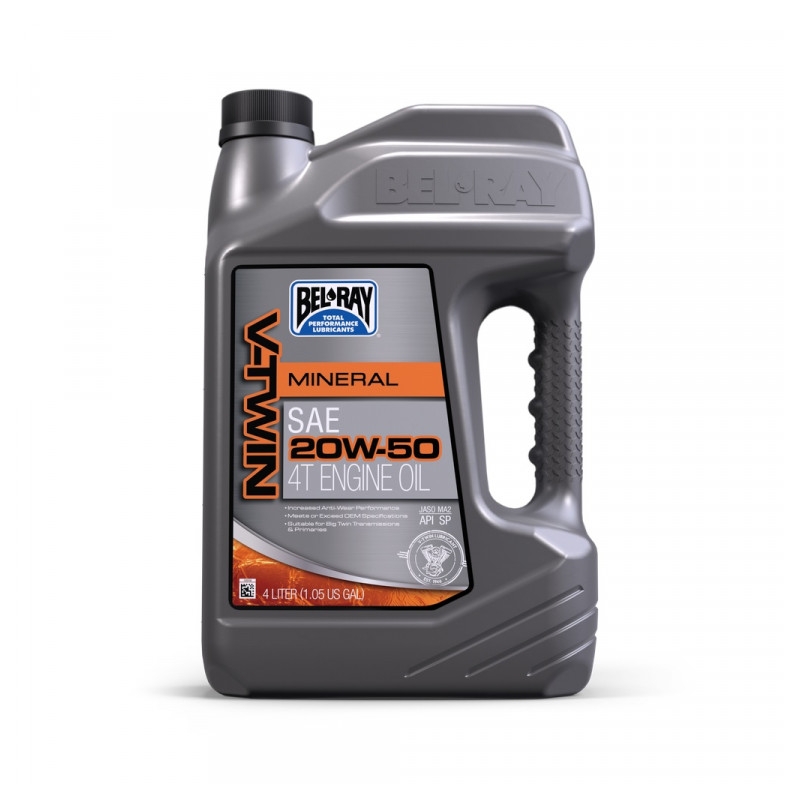 Ulei de motor Bel-Ray V-TWIN MINERAL 20W-50 4 l