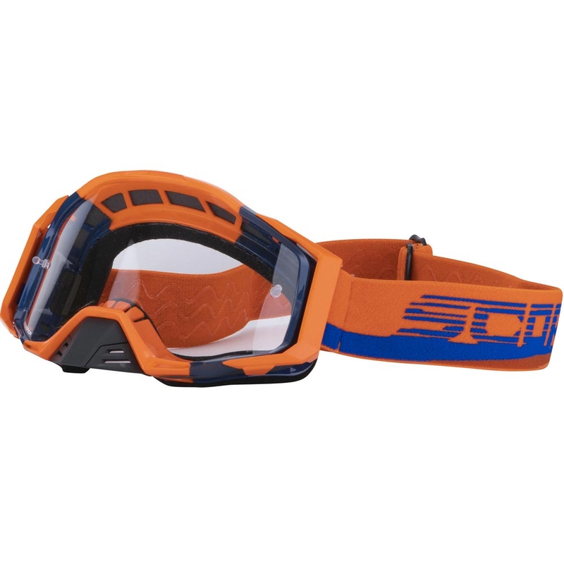 Ochelari motocross Scorpion MX Mask portocaliu-albastru