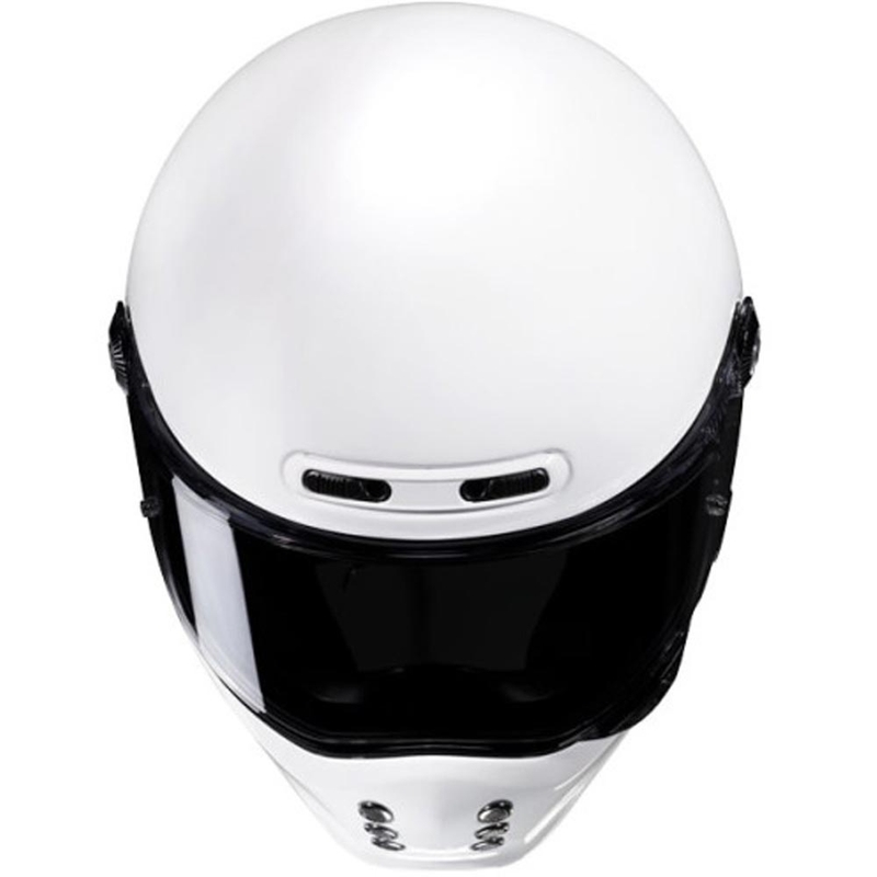 Cască integrală pentru motocicletă HJC V10 Solid, albă