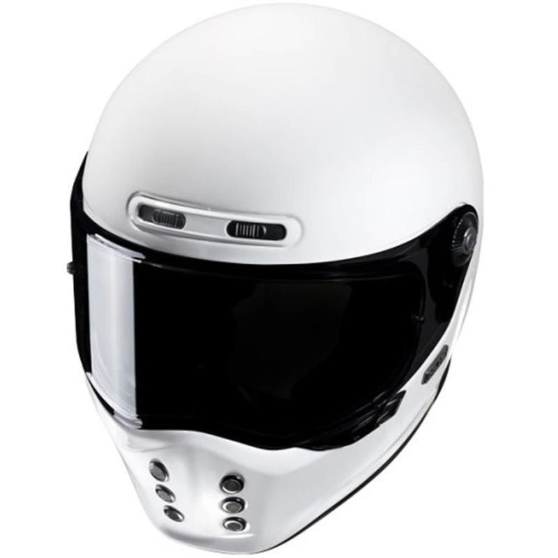 Cască integrală pentru motocicletă HJC V10 Solid, albă