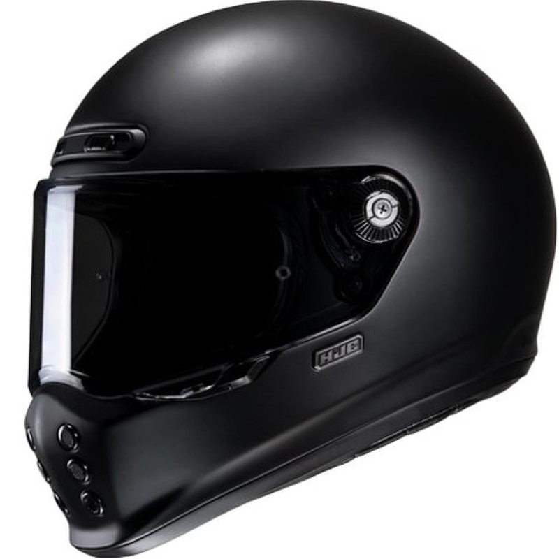 Cască de motocicletă semi-plată HJC V10 Solid, neagră